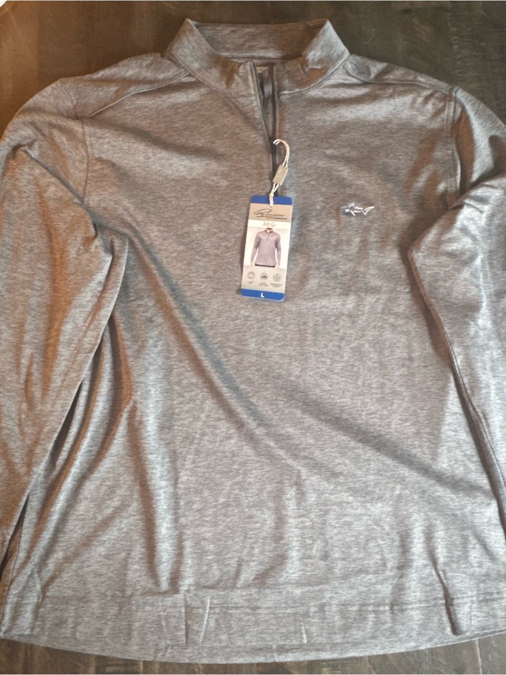 Greg Norman Gray Men’s Quarter-Zip Pullover NWT